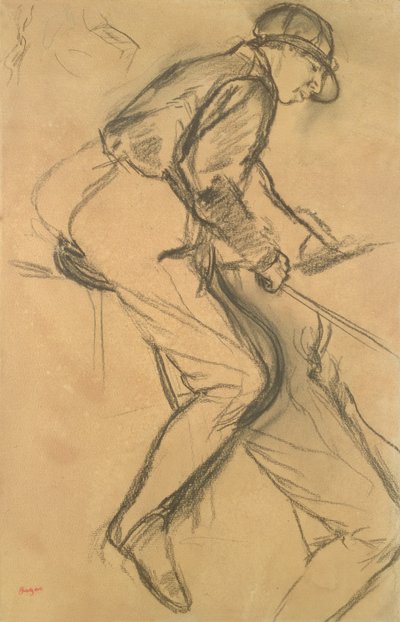 A Jockey by Edgar Degas